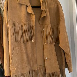 Suede Fringe Jacket